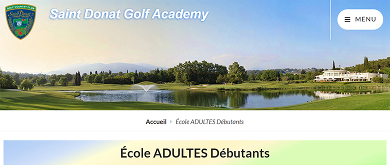 École de golf pour adultes qui débutent