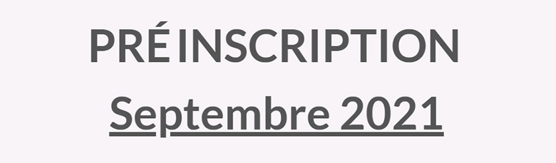Préinscription ADULTES aux cours collectifs de l'académie Saint Donat
